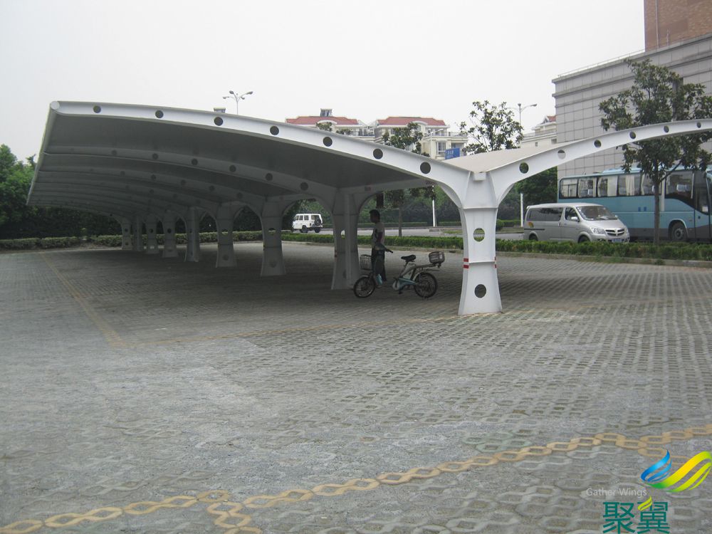 廣場膜結構車棚,膜結構車棚