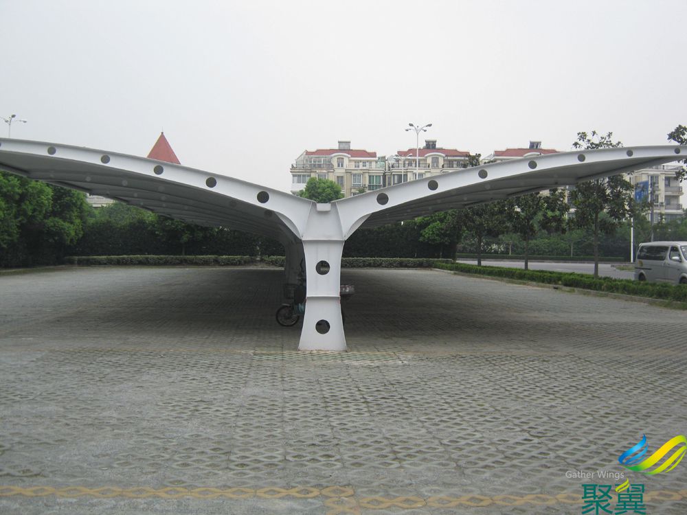 廣場膜結構車棚,膜結構車棚