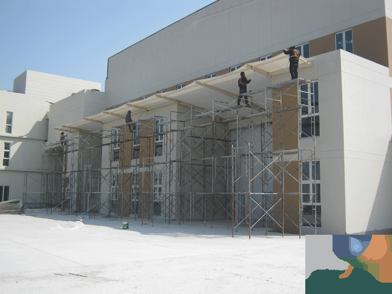 膜結構雨棚-膜布雨棚-遮陽雨棚膜結構