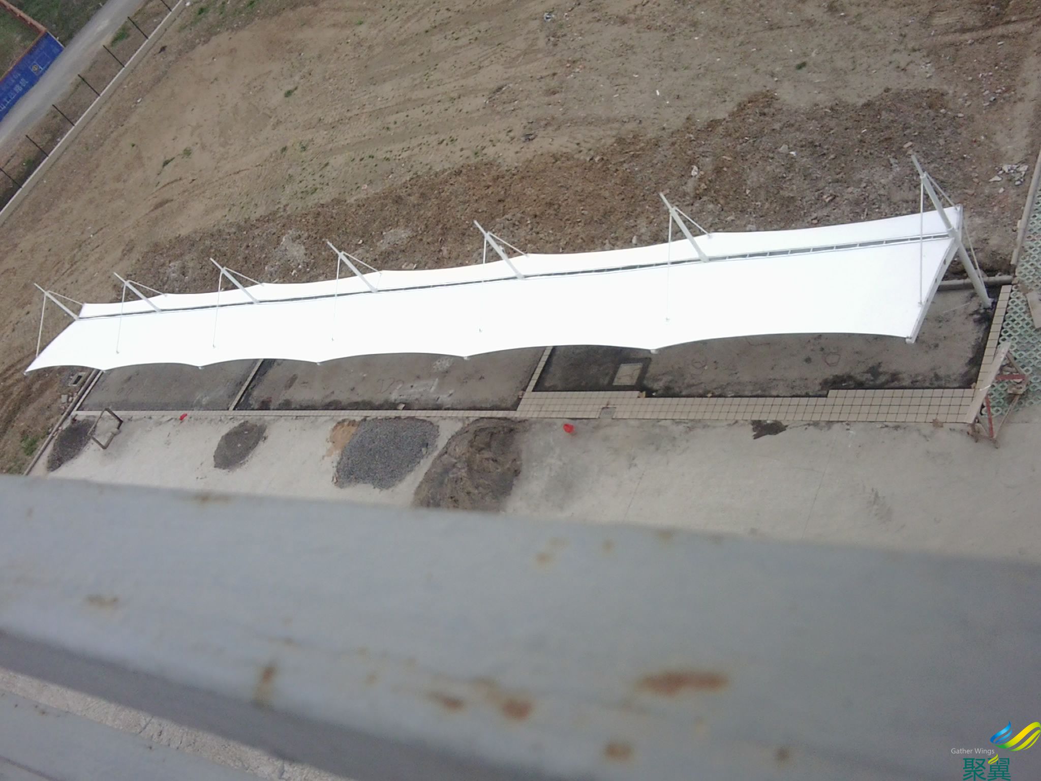 常州溧陽衛生院工程膜結構車棚