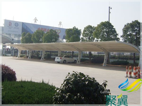 浙江金華膜結(jié)構(gòu)停車棚(7字形)