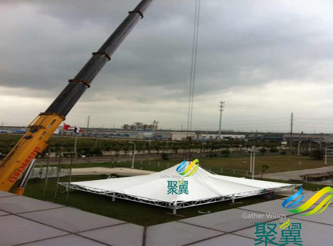 膜結構屋頂篷,工業園膜結構