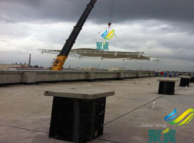 膜結構屋頂篷,工業園膜結構