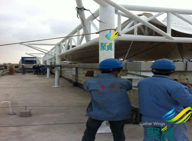 膜結構屋頂篷,工業園膜結構