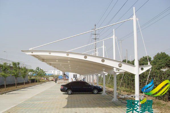 上海膜結構車棚,膜結構車棚