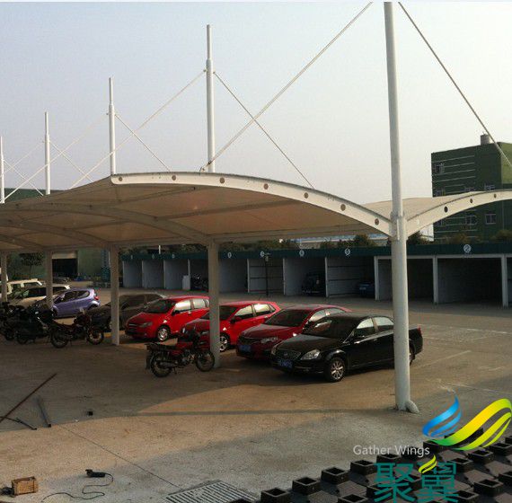 膜結構車棚定制,膜結構車棚