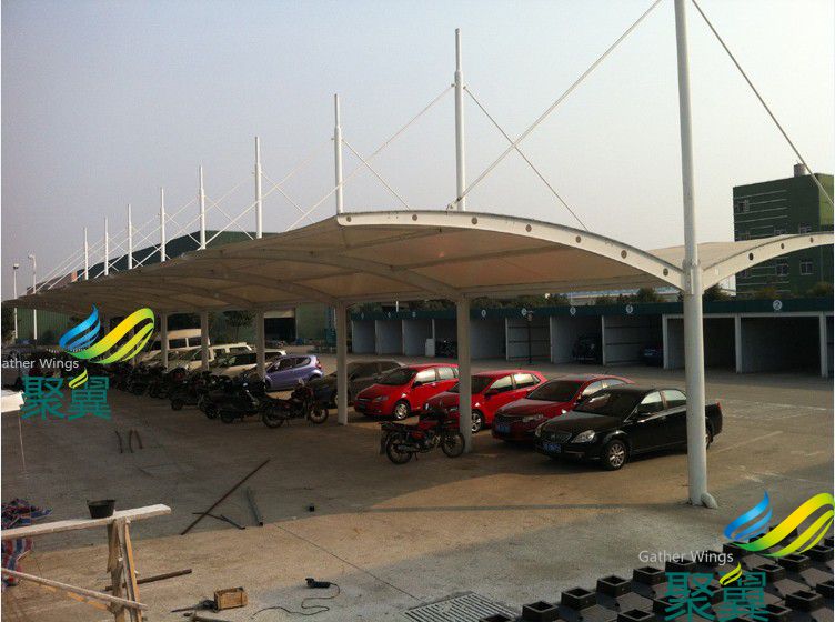 膜結構車棚定制,膜結構車棚