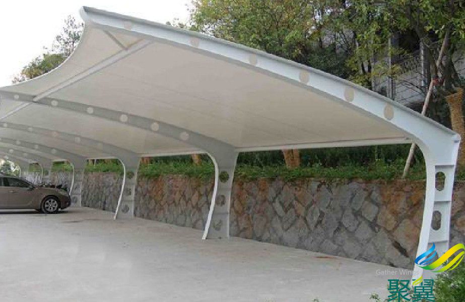 武漢膜結構車棚,膜結構車棚