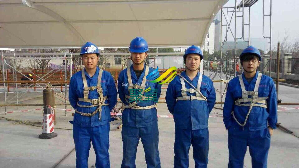 南京膜結構車棚施工案例