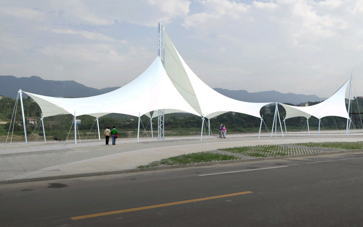 景區(qū)景觀膜結(jié)構(gòu)，專業(yè)設(shè)計(jì)景觀張拉膜