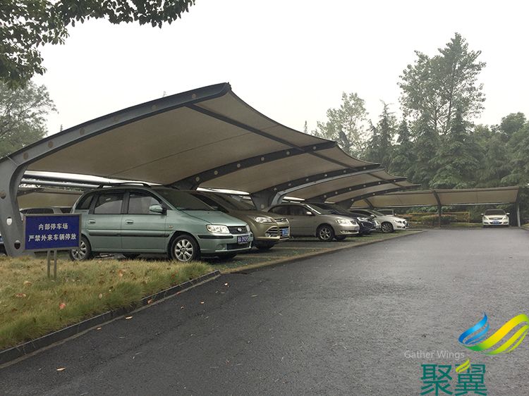 上海膜結構車棚定制,上海膜結構車棚上門免費測量抗風12級