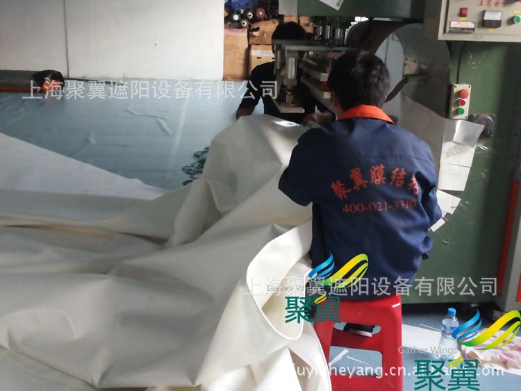 上海鋼膜結構車棚，上海汽車遮陽蓬，上海景觀車篷