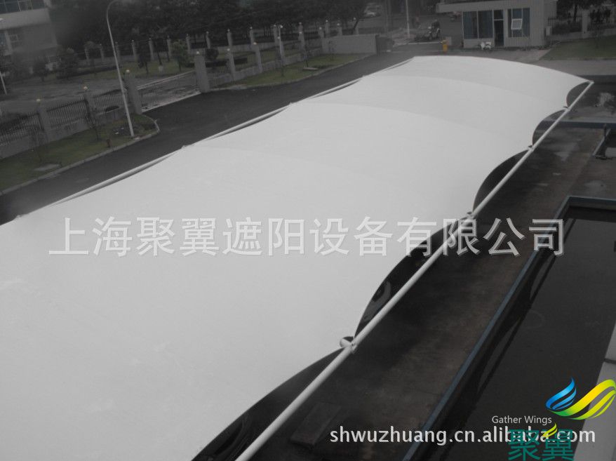 張拉膜結構連體車棚，膜結構車棚工程項目施工單位，膜結