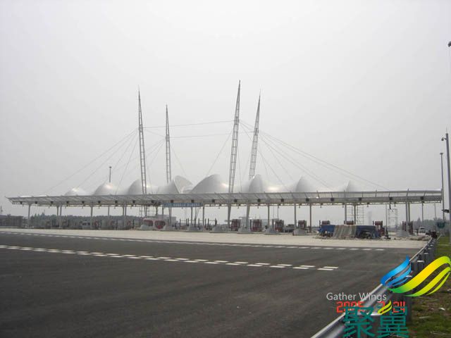 上海聚翼膜結構收費站環(huán)保美觀