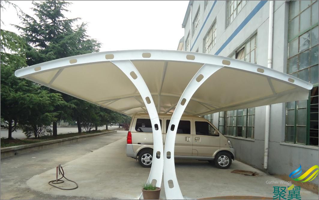 臺州工業園區膜結構車棚訂制_車棚堅固耐用_抗風壓能力
