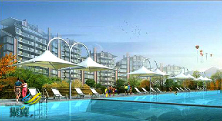 泳池膜結構的施工安裝*泳池膜結構聚翼專業設計一條龍服務