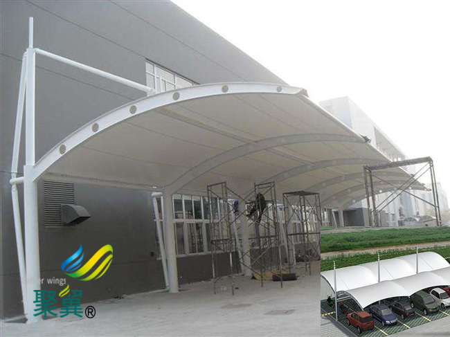 膜結構汽車棚搭建注意事項|施工周期短