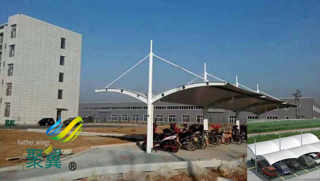 膜結構車棚美觀透光性|膜結構車棚使用壽命