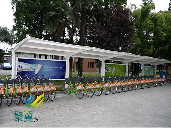 膜結構車棚大跨度建筑空間| 自重輕