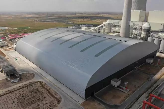 大跨度煤棚設(shè)計(jì)施工軟膜煤棚材料防火B(yǎng)1級(jí)