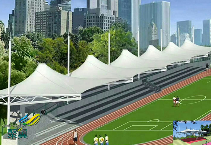 體育看臺(tái)球場膜法拉利ETFE網(wǎng)球場4008613119