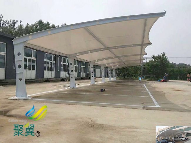 寧波室外膜結構汽車停車棚廠家