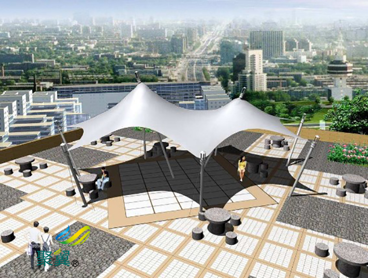 上海景觀膜結構張拉膜結構城市標志