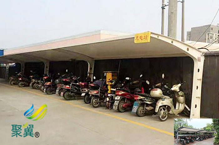 非機動停車棚車棚尺寸圖片施工方案效果圖