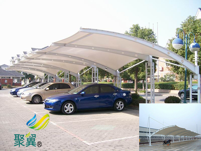 合肥膜結構汽車停車棚圖紙工程