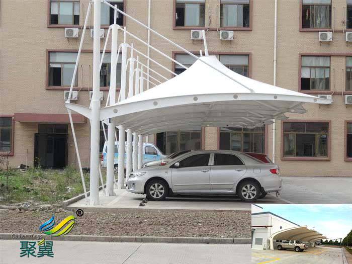 成都工地非機動停車棚造價施工方案效果圖設計規范公司