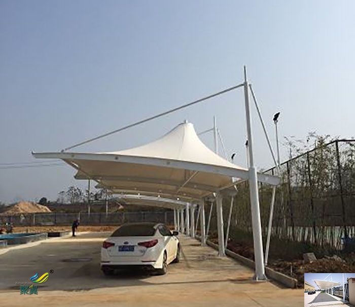 上海鋼膜結構汽自行停車棚定制廠家安裝工程報價