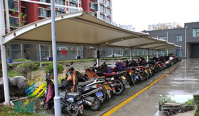 濟南膜結構非機動車停車棚施工方案設計終身制