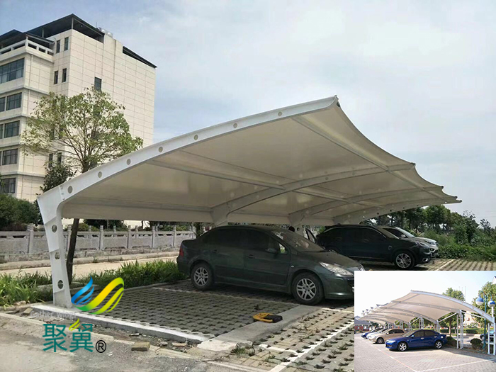 武漢膜結構汽車停充電樁車棚景觀工程報價公司