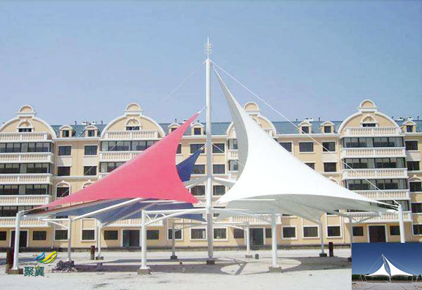 無錫張拉景觀鋼膜結構工廠汽車充電樁停車棚安裝施工方案