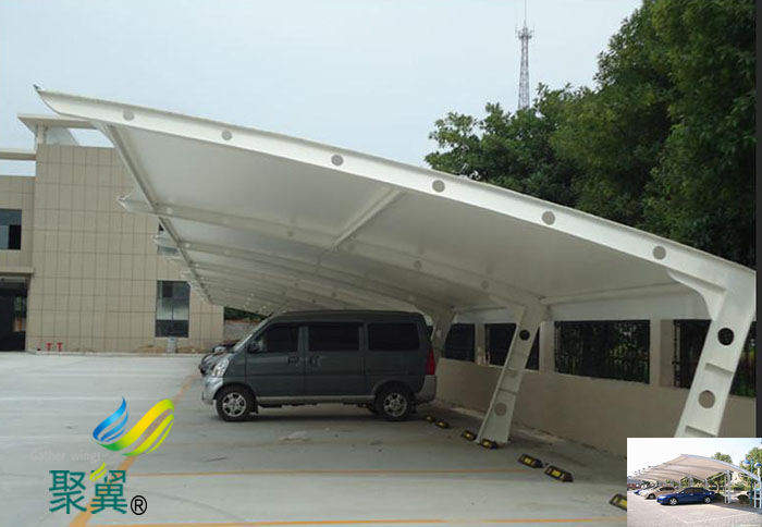 山東膜結構定制汽車停車棚景觀工程報價公司設計方案圖