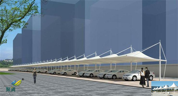 蘇州鋼膜結構定制自行充電樁停車棚景觀廠家安裝報價
