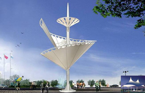 安徽膜結構室內張拉膜景觀棚設計施工效果圖安裝多少一平