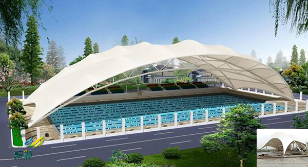 河南膜結構室內張拉膜景觀棚規格材料效果圖多少一平米安