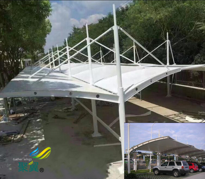 T型膜結(jié)構(gòu)車棚有哪些優(yōu)點|占地面積大