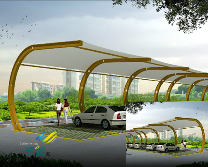 黃山膜結(jié)構(gòu)汽車棚優(yōu)勢|造價合理|施工周期短