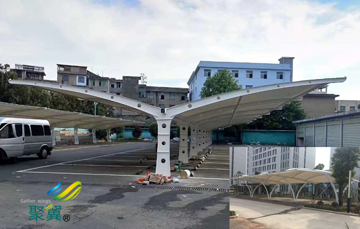 膜結構車棚施工優勢管理優勢|工程經驗優勢