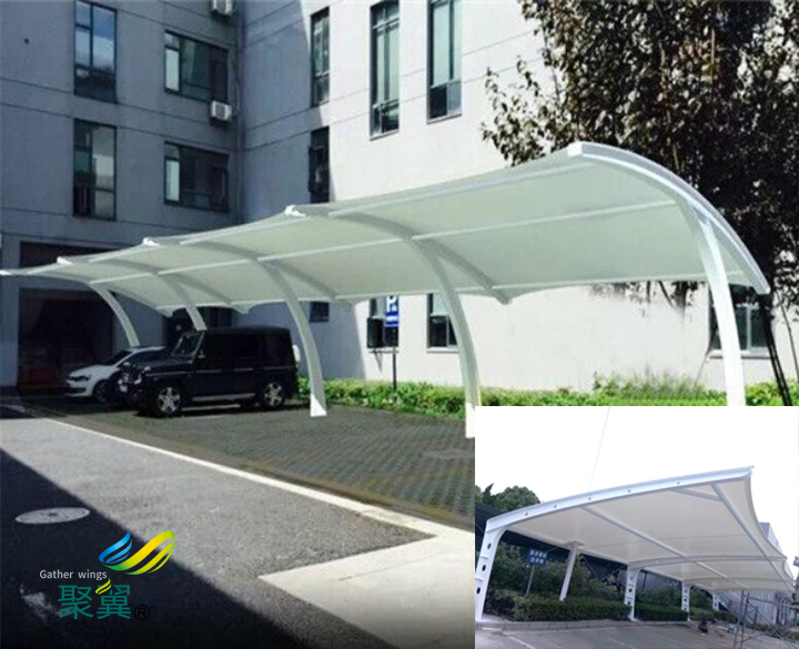 膜結構車棚膜材延展性性高|進口國產膜材