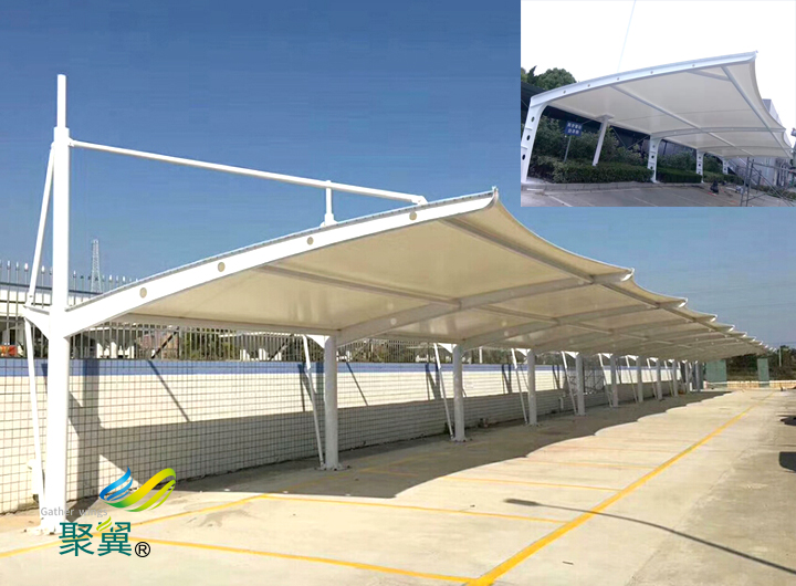 膜結(jié)構(gòu)車(chē)棚焊接設(shè)置|充電樁停車(chē)