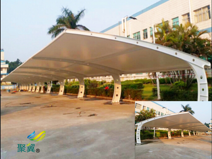 膜結(jié)構(gòu)車(chē)棚可充電樁安裝|停車(chē)棚使用