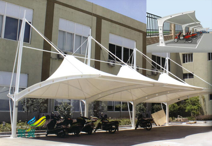  張拉膜結(jié)構(gòu)車(chē)棚連接方式|停車(chē)棚螺栓連接