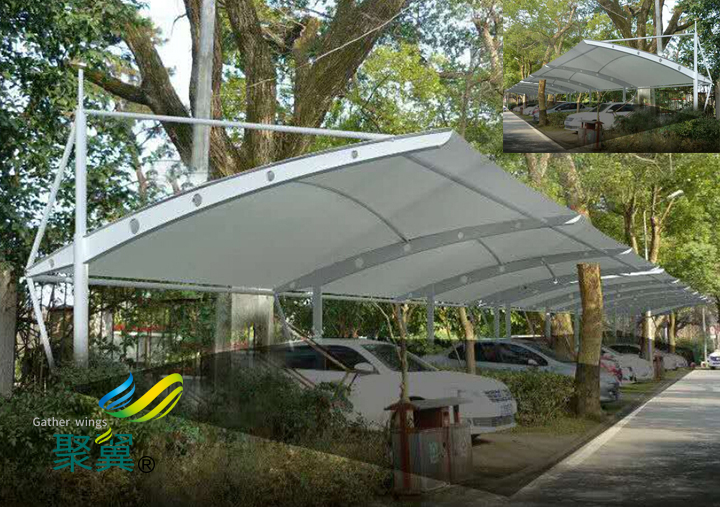 無(wú)錫汽車(chē)棚停車(chē)棚建造注意事項(xiàng)|膜結(jié)構(gòu)車(chē)棚焊接作業(yè)