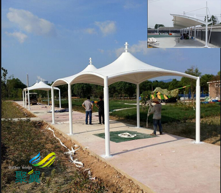 上海膜結構車棚采光好抗紫外線|耐候性好