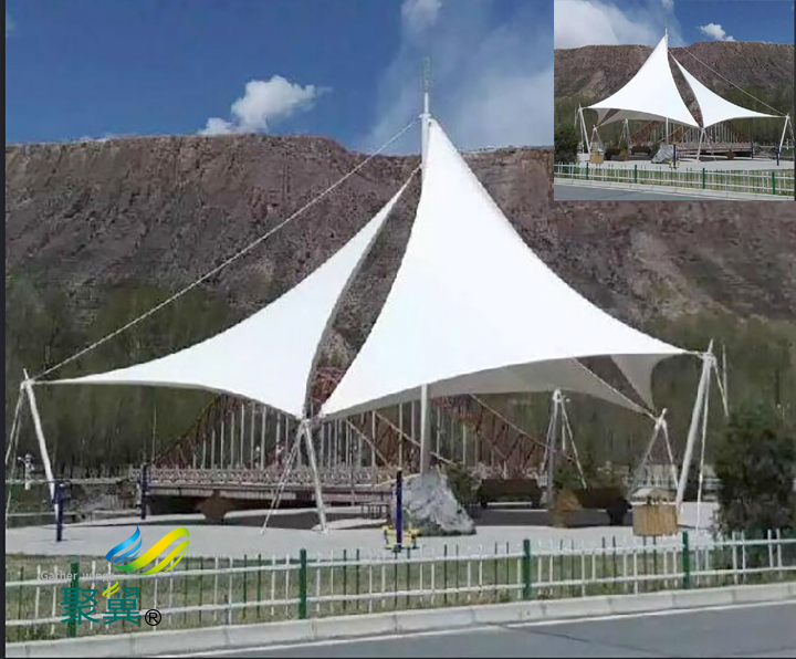 安徽黃山膜結構汽車棚優勢優越性|遮陽防雨