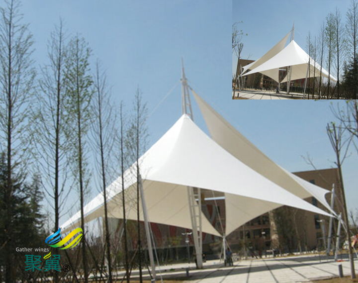  江蘇膜結構車棚防火性能|停車棚防火等級B1級