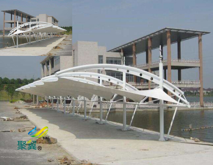 膜結構車棚新型膜材|膜結構車棚遮陽雨棚